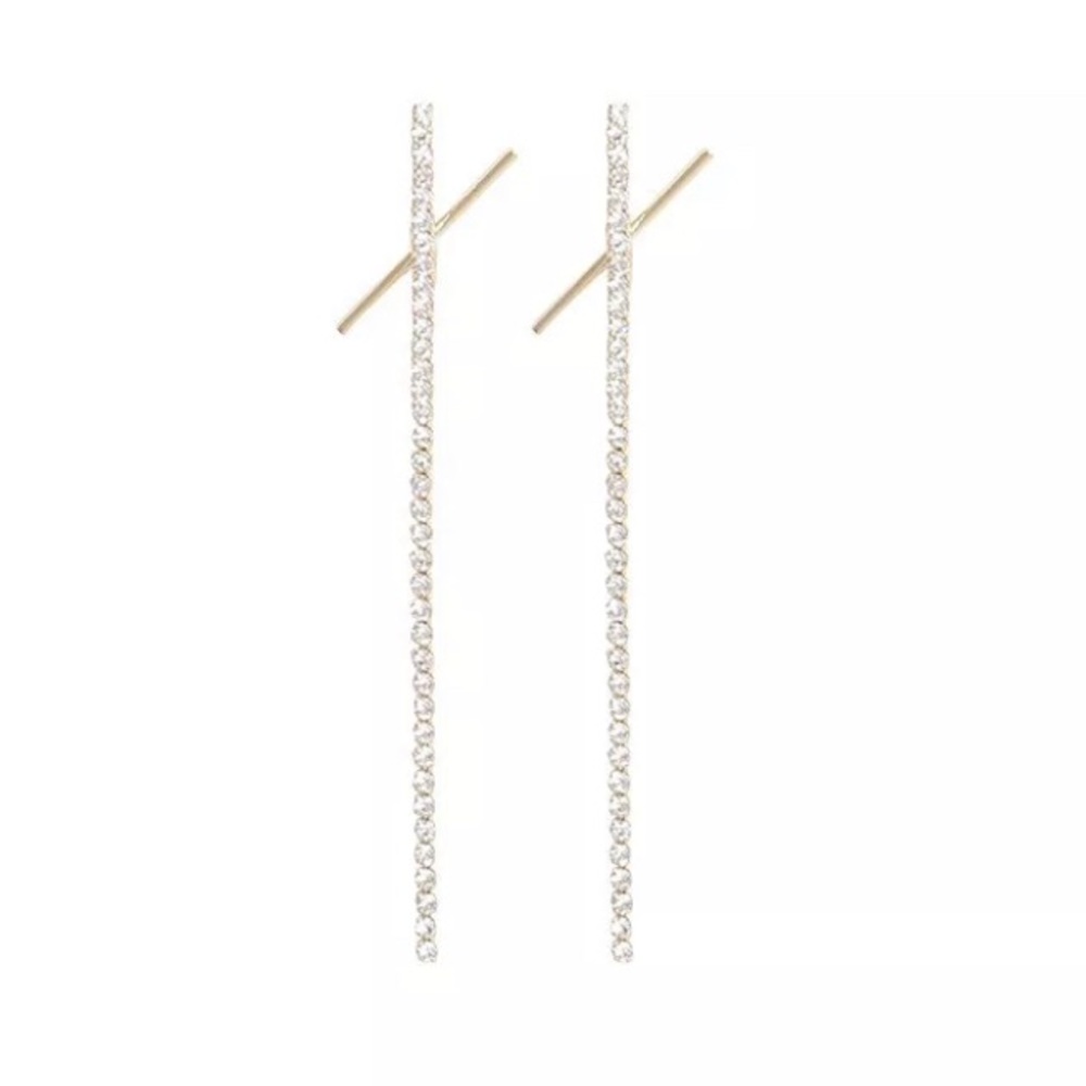 Feel Stunning | Crystal Tassel Drop/ Dangling Earrings Accessories Jewelry